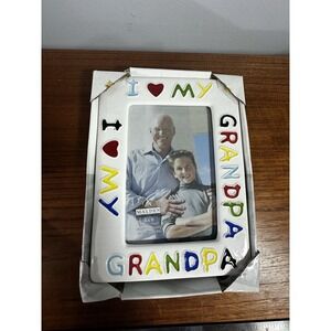 Vintage " I Love My Grandpa" Picture Frame 4 X 6 Photo